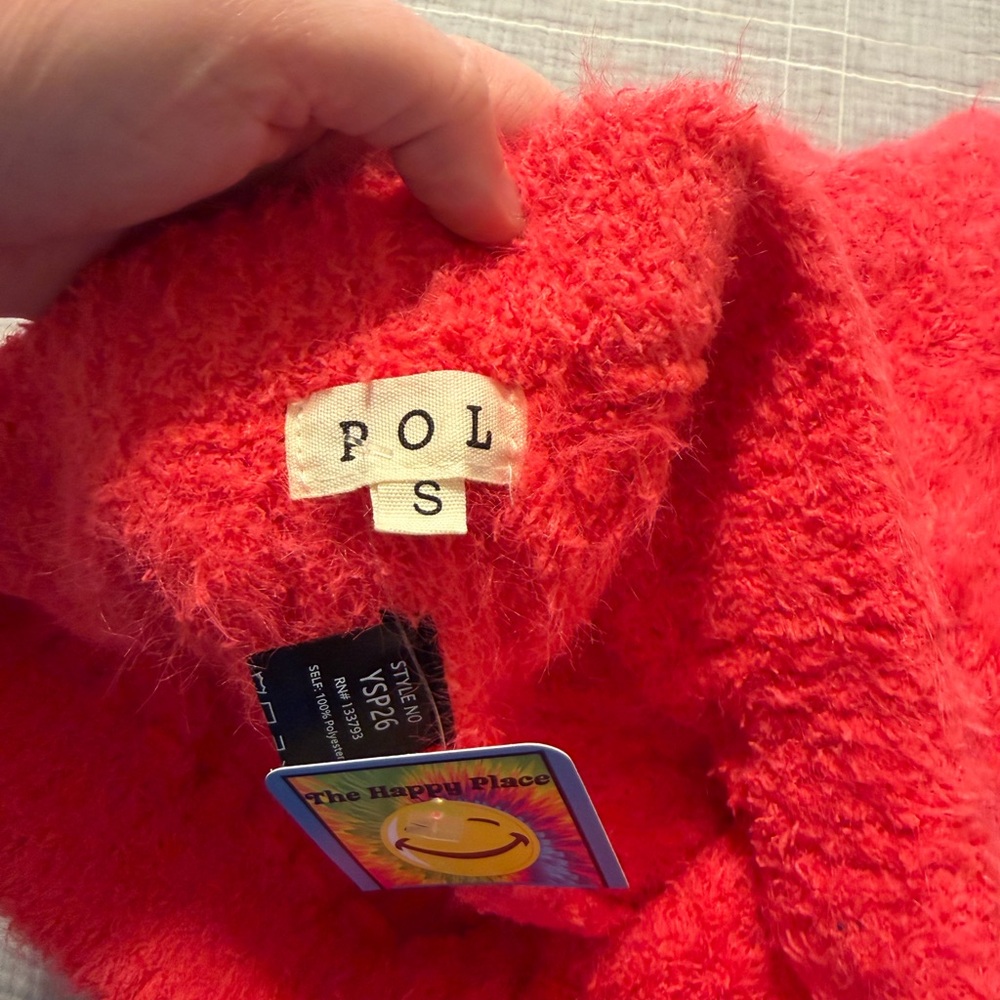 POL Hot Pink Fuzzy Jogger Sweatpants - Picture 2 of 2